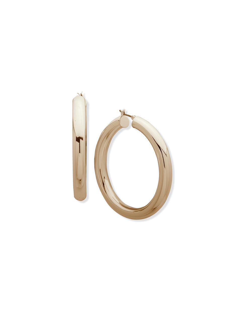 Earring Anne Klein Gold-Tone Tubular Hoop   | VPN-0213113